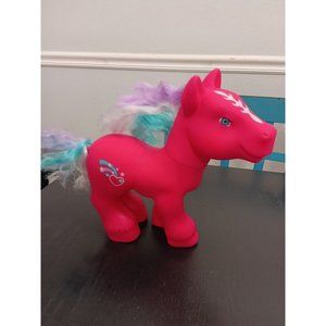 Vintage My Little Pony Fakie Cabbage Patch Pink Heart Large Pony Toy 10” Jumbo